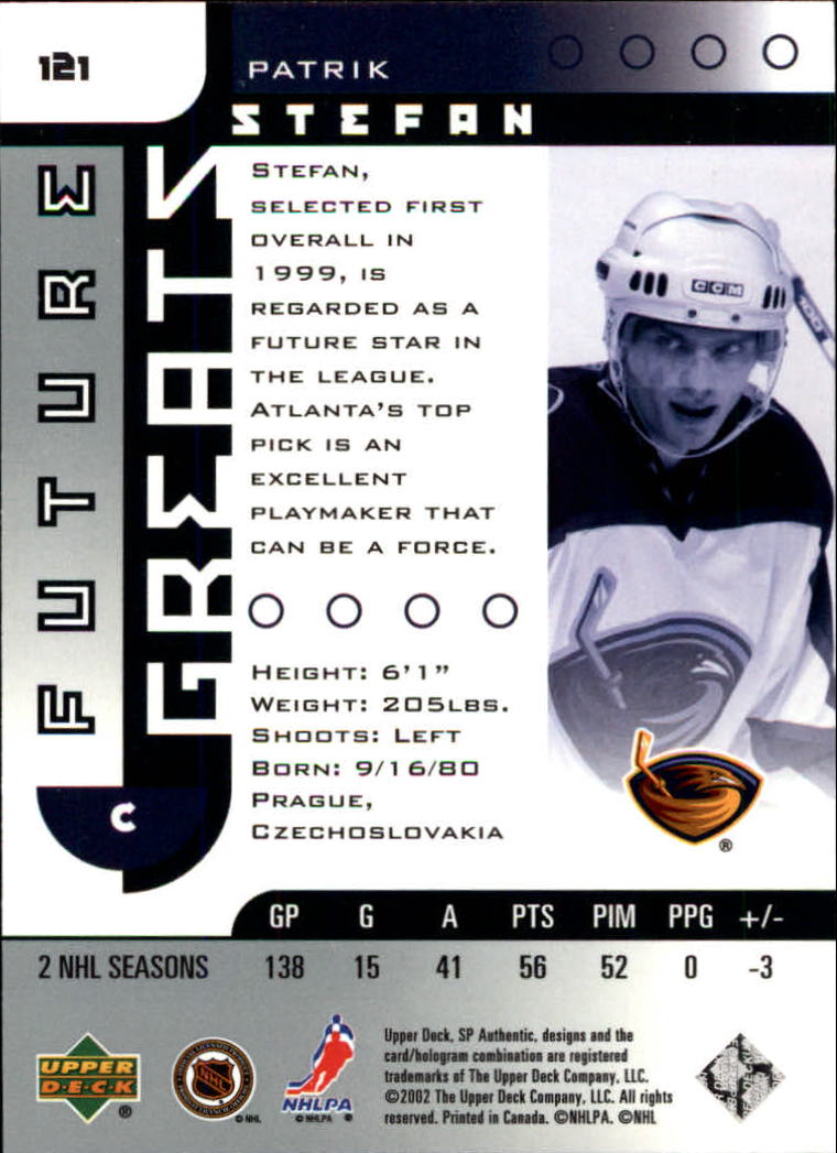 A3984- 2001-02 SP Authentic Hockey Card #s 1-180 -You Pick- 15+ FREE US SHIP - Picture 241 of 283