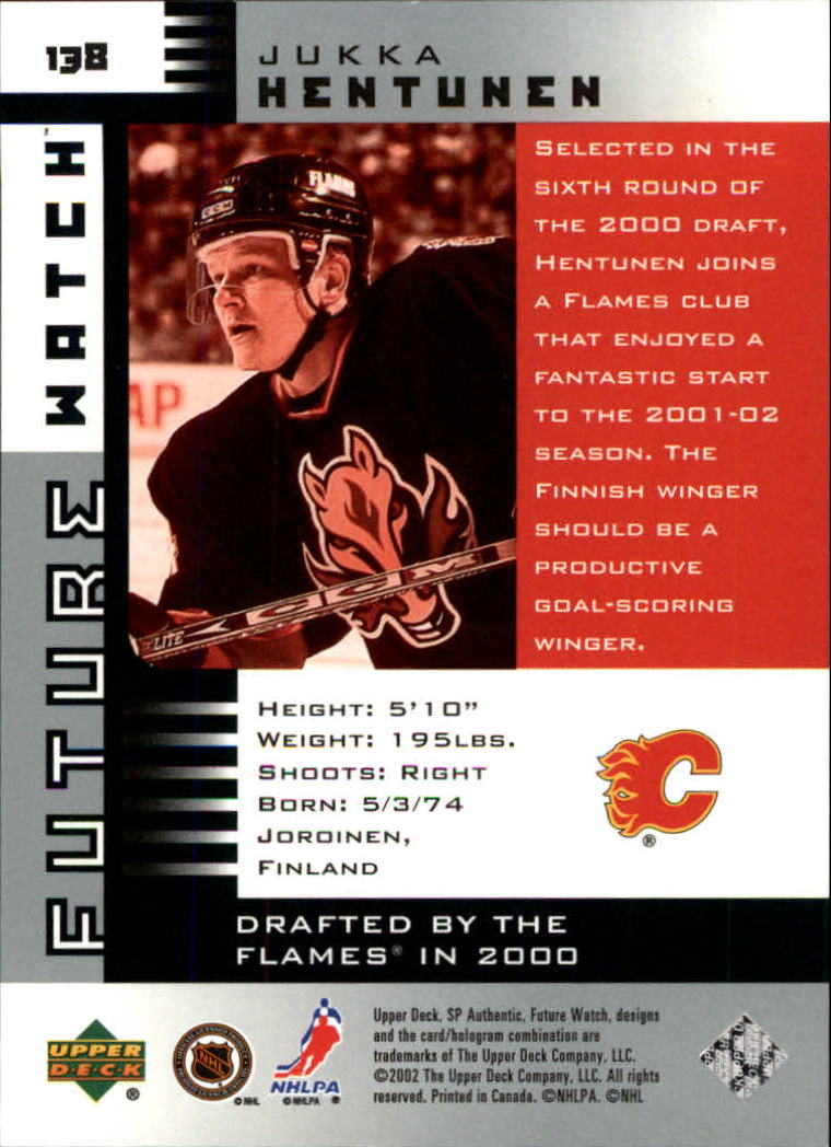 A3984- 2001-02 SP Authentic Hockey Card #s 1-180 -You Pick- 15+ FREE US SHIP - Picture 265 of 283