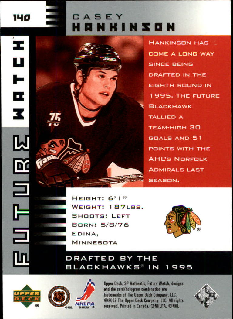 A3984- 2001-02 SP Authentic Hockey Card #s 1-180 -You Pick- 15+ FREE US SHIP - Picture 267 of 283