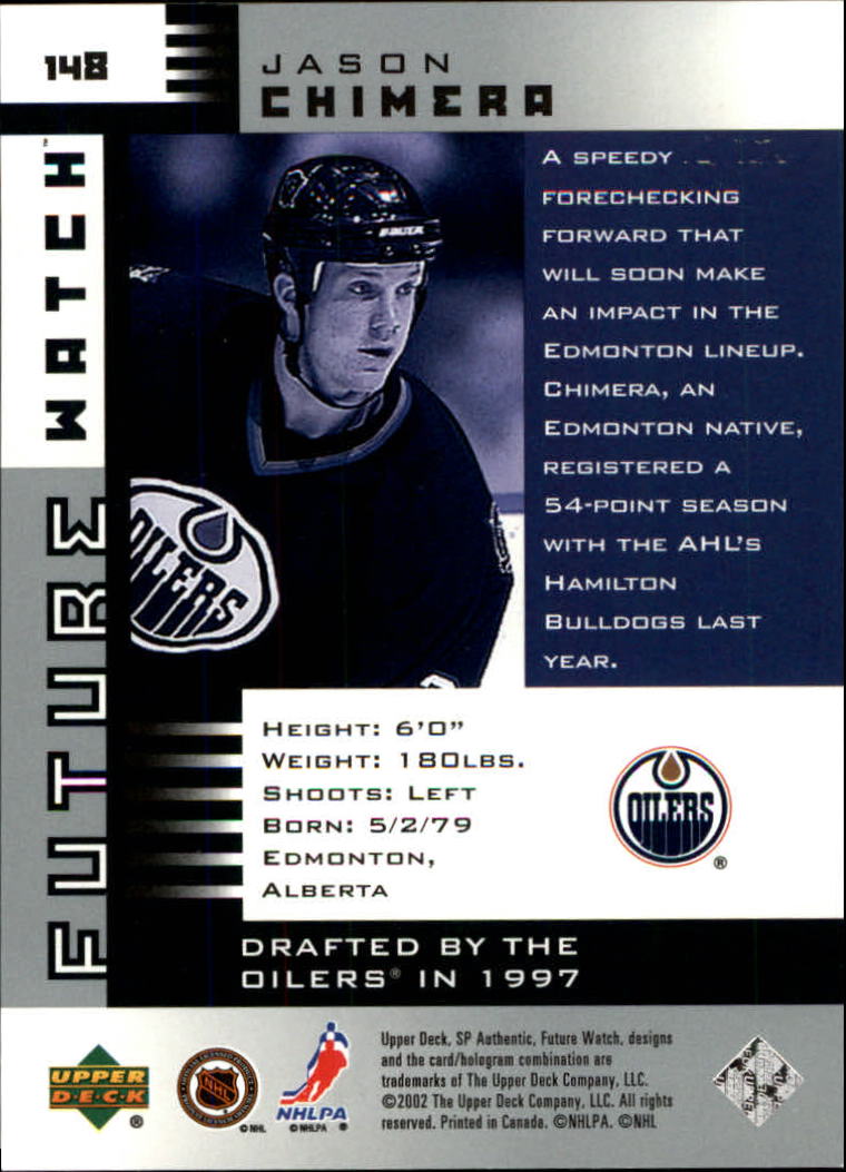 A3984- 2001-02 SP Authentic Hockey Card #s 1-180 -You Pick- 15+ FREE US SHIP - Picture 273 of 283