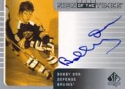 2001-02 SP Authentic Sign of the Times #BO Bobby Orr