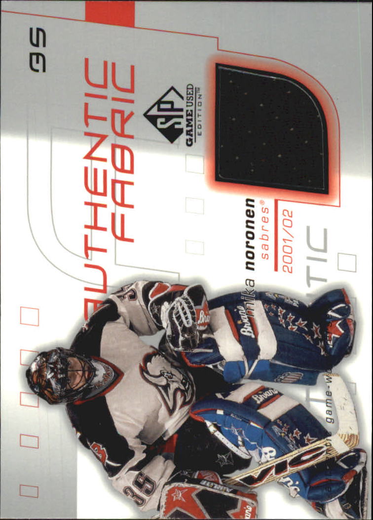 2001-02 SP Game Used Authentic Fabric #AFMN Mika Noronen