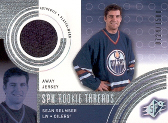 2001-02 SPx #139A Sean Selmser AW/1500 RC