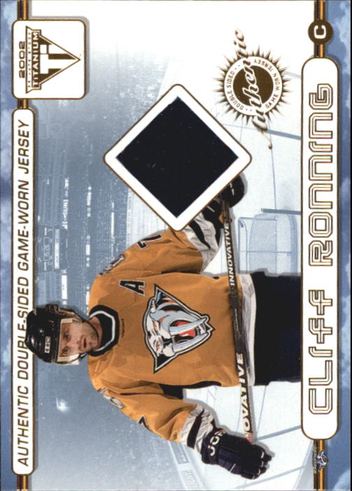 2001-02 Titanium Double-Sided Jerseys #22 Cliff Ronning/Tom Fitzgerald