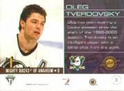 2001-02 Titanium Draft Day Edition #3 Oleg Tverdovsky back image