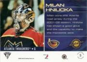 2001-02 Titanium Draft Day Edition #5 Milan Hnilicka back image