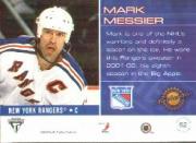 2001-02 Titanium Draft Day Edition #62 Mark Messier back image