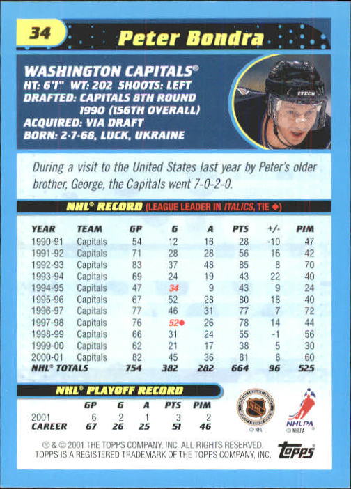 2001-02 Topps - #153 Stu Barnes