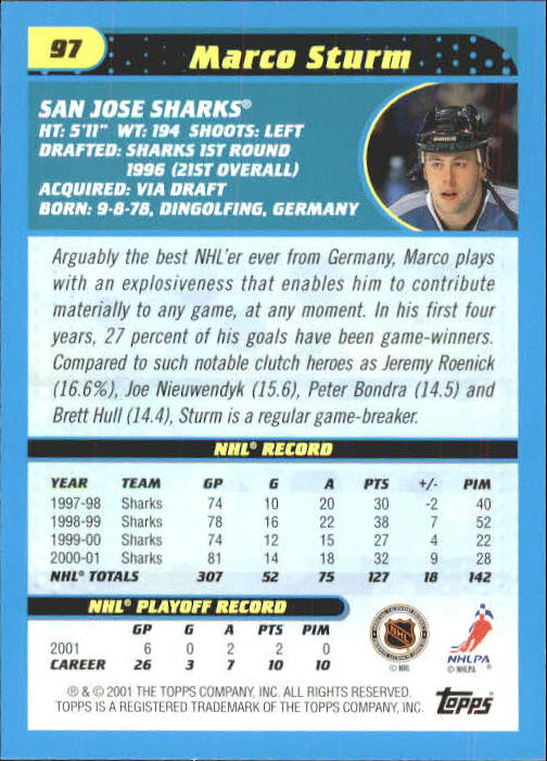 2001-02 Topps - #153 Stu Barnes