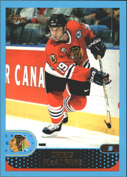 2001-02 Topps Chicago Blackhawks Hockey Card #263 Chris McAlpine | eBay