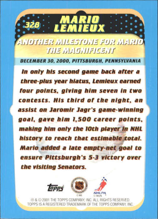 Mario Lemieux cards (1990-2023) Penguins - You Choose - Picture 56 of 107