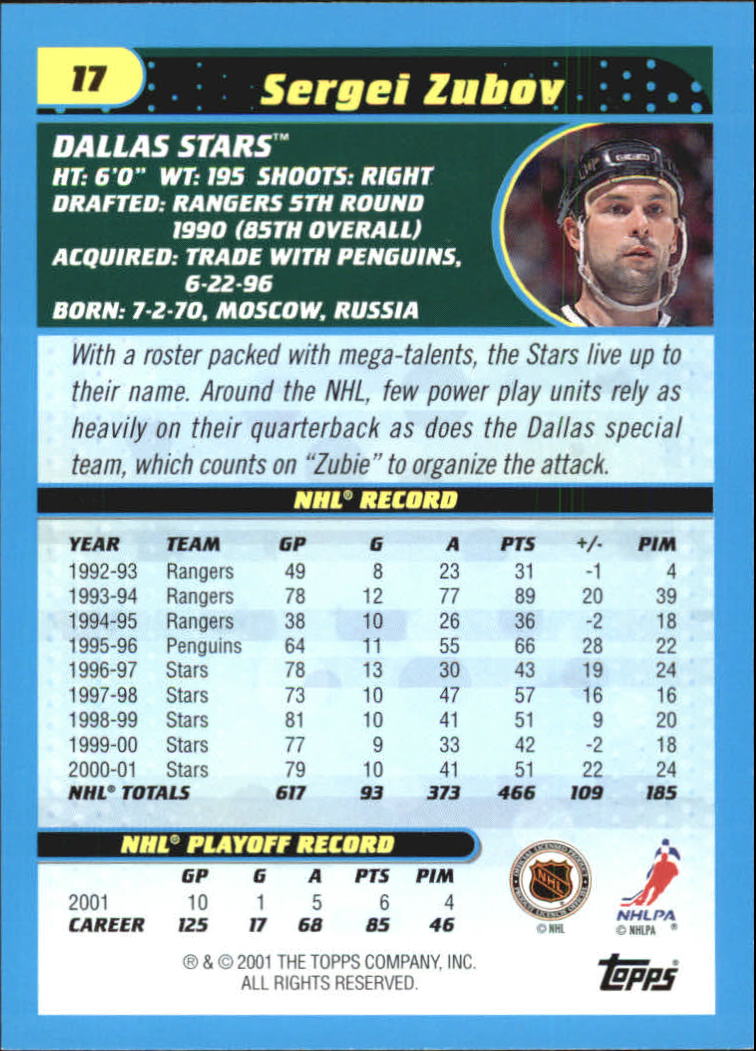 A6631- 2001-02 Topps Hockey Cards 201-330 +Inserts -You Pick- 15+ FREE US SHIP - Picture 237 of 321