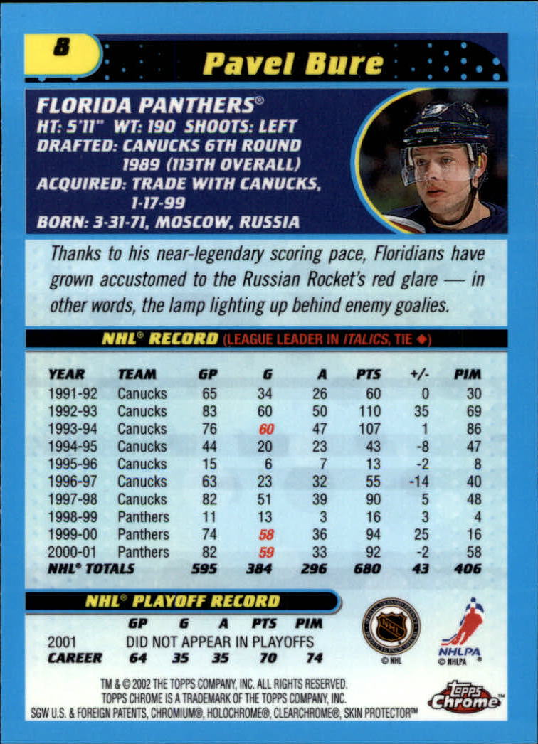 B1371-2001-02 Topps Chrome HK #S 1-182 + Rookies - Sie wählen aus- 15+ KOSTENLOSER US-VERSAND - Bild 17 von 362