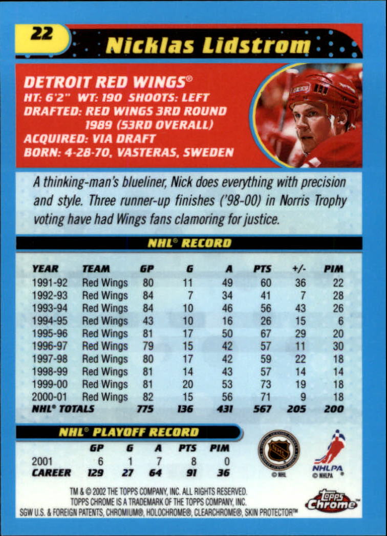 B1371-2001-02 Topps Chrome HK #S 1-182 + Rookies - Sie wählen aus- 15+ KOSTENLOSER US-VERSAND - Bild 43 von 362