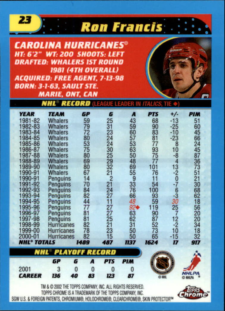B1371-2001-02 Topps Chrome HK #S 1-182 + Rookies - Sie wählen aus- 15+ KOSTENLOSER US-VERSAND - Bild 45 von 362