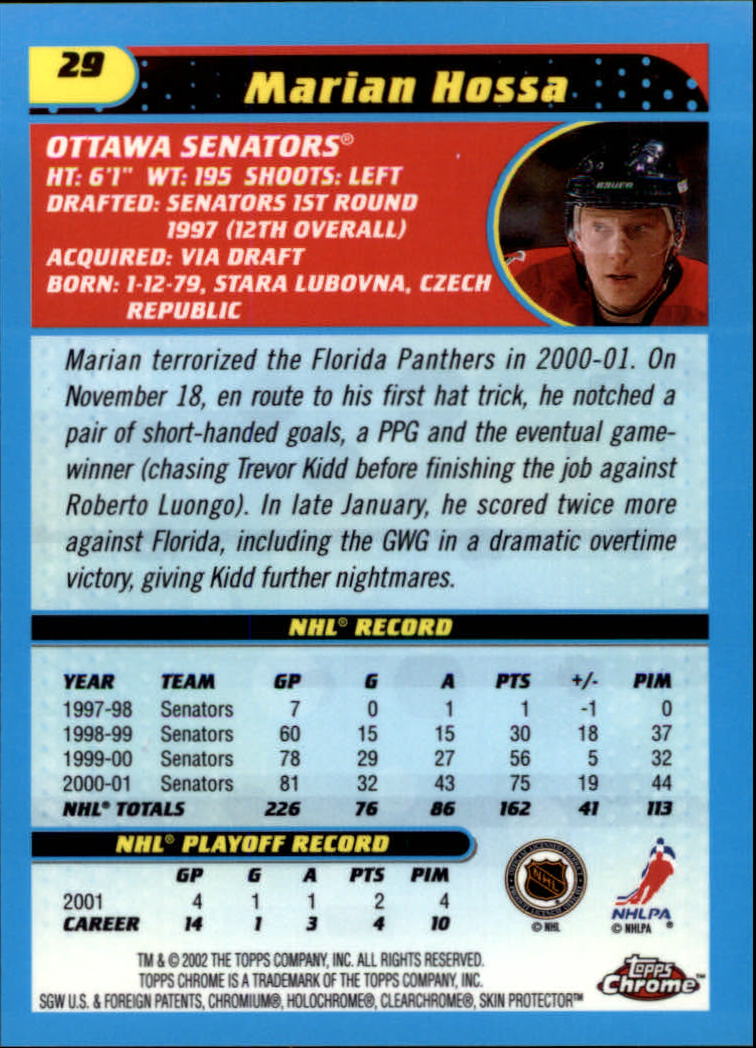 B1371-2001-02 Topps Chrome HK #S 1-182 + Rookies - Sie wählen aus- 15+ KOSTENLOSER US-VERSAND - Bild 57 von 362