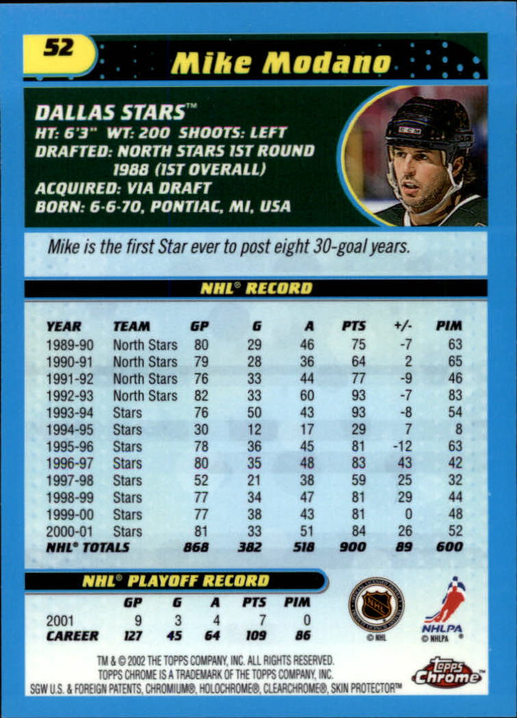 B1371-2001-02 Topps Chrome HK #S 1-182 + Rookies - Sie wählen aus- 15+ KOSTENLOSER US-VERSAND - Bild 103 von 362