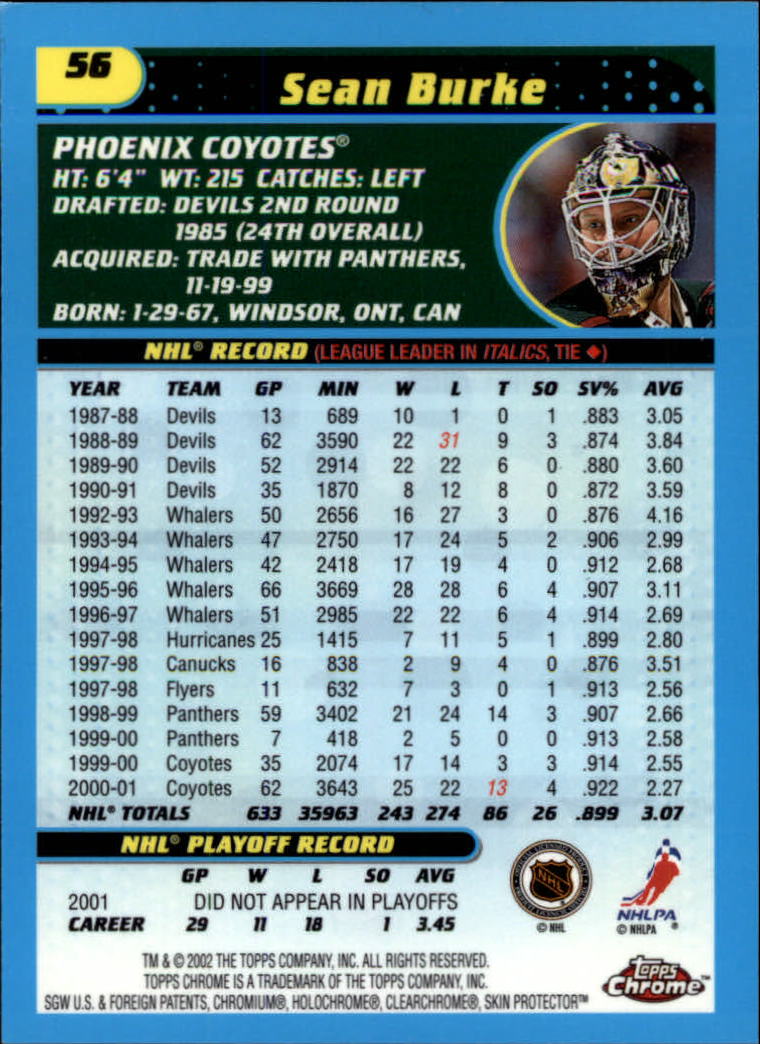 B1371-2001-02 Topps Chrome HK #S 1-182 + Rookies - Sie wählen aus- 15+ KOSTENLOSER US-VERSAND - Bild 111 von 362