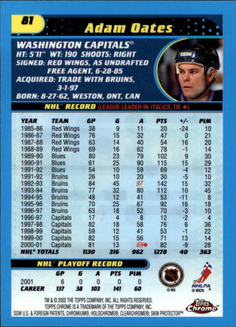 B1371-2001-02 Topps Chrome HK #S 1-182 + Rookies - Sie wählen aus- 15+ KOSTENLOSER US-VERSAND - Bild 161 von 362