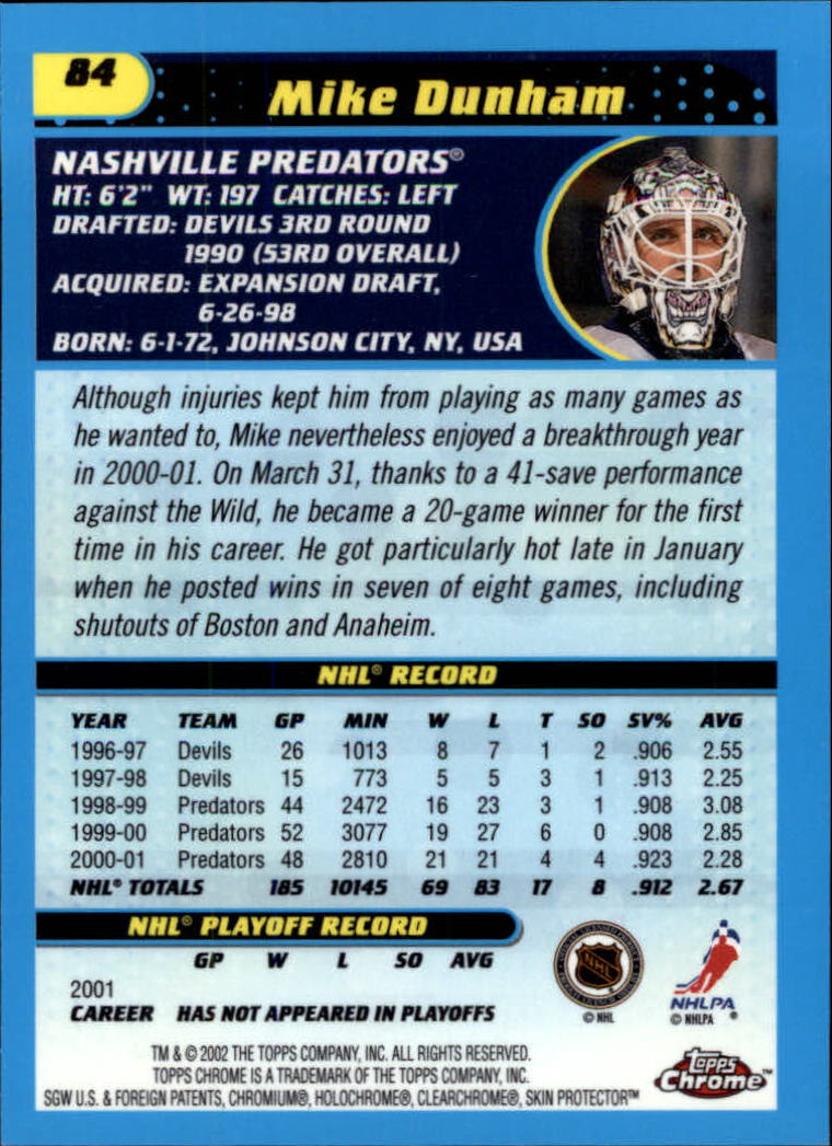 B1371-2001-02 Topps Chrome HK #S 1-182 + Rookies - Sie wählen aus- 15+ KOSTENLOSER US-VERSAND - Bild 167 von 362