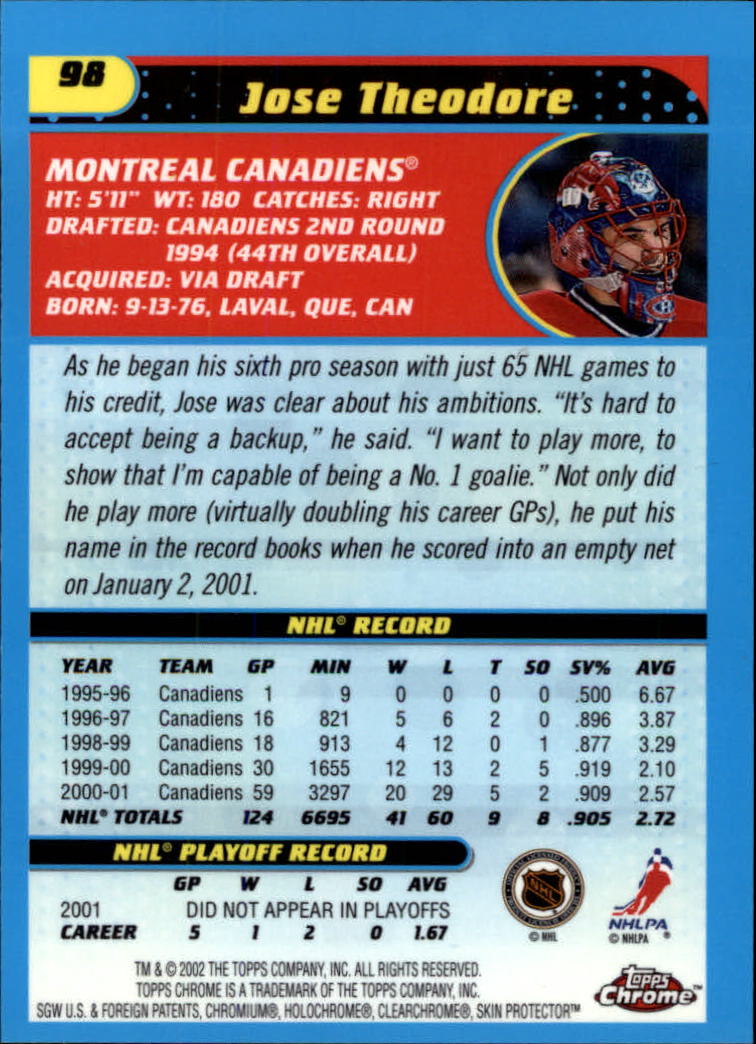 B1371-2001-02 Topps Chrome HK #S 1-182 + Rookies - Sie wählen aus- 15+ KOSTENLOSER US-VERSAND - Bild 195 von 362