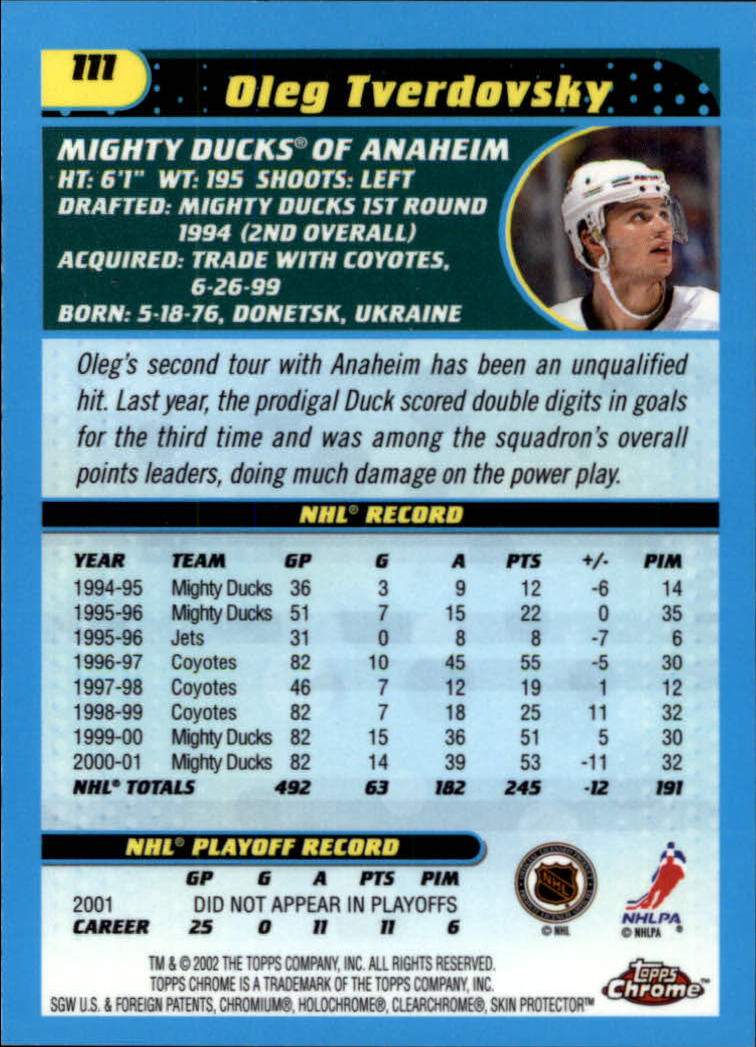 B1371-2001-02 Topps Chrome HK #S 1-182 + Rookies - Sie wählen aus- 15+ KOSTENLOSER US-VERSAND - Bild 221 von 362
