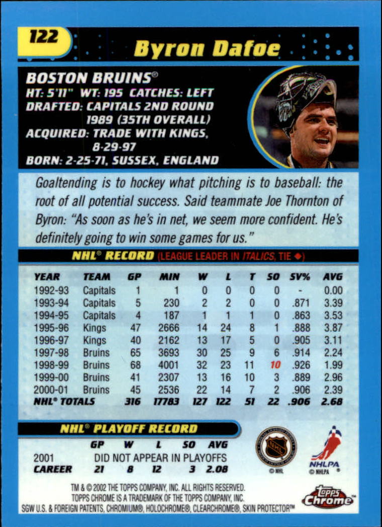 B1371-2001-02 Topps Chrome HK #S 1-182 + Rookies - Sie wählen aus- 15+ KOSTENLOSER US-VERSAND - Bild 243 von 362