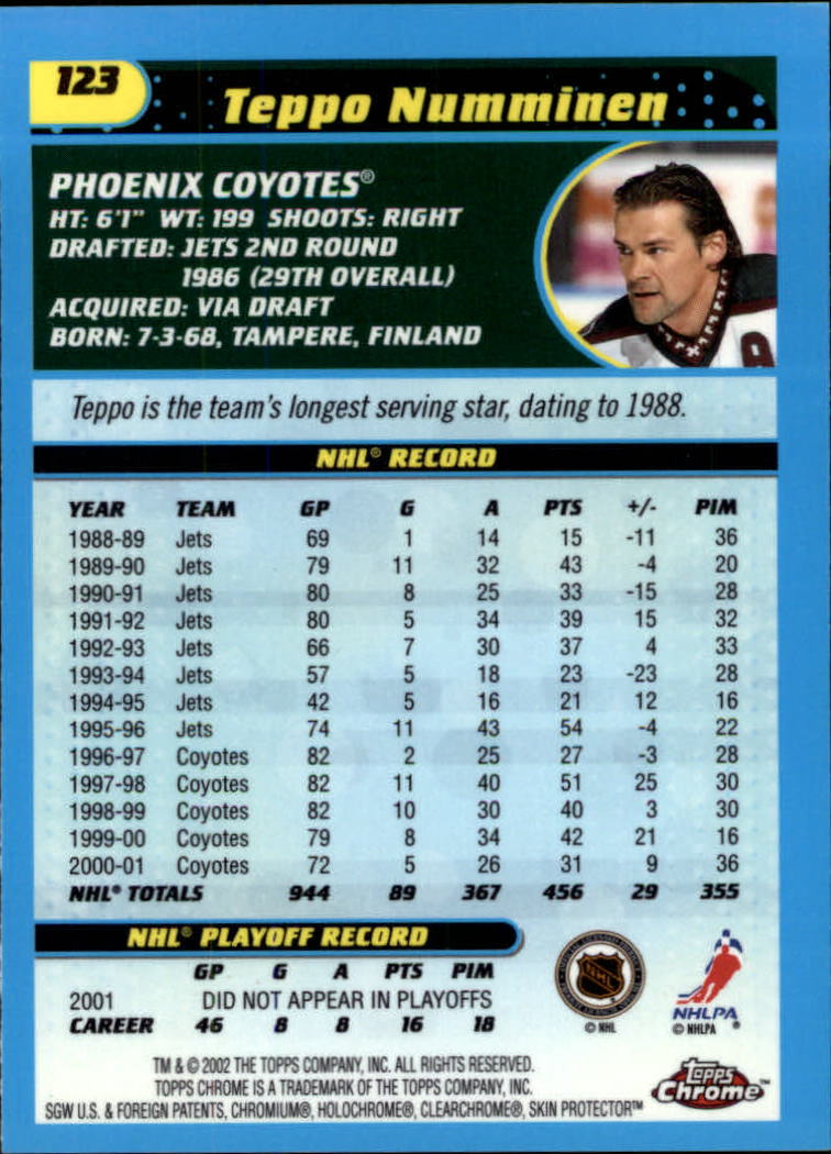 B1371-2001-02 Topps Chrome HK #S 1-182 + Rookies - Sie wählen aus- 15+ KOSTENLOSER US-VERSAND - Bild 245 von 362