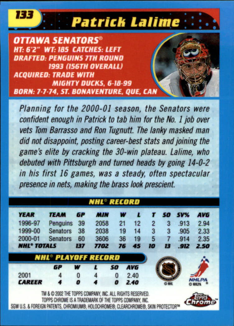 B1371-2001-02 Topps Chrome HK #S 1-182 + Rookies - Sie wählen aus- 15+ KOSTENLOSER US-VERSAND - Bild 265 von 362