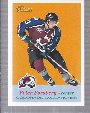 2001-02 Topps Heritage #39 Peter Forsberg