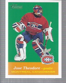 2001-02 Topps Heritage #41 Jose Theodore