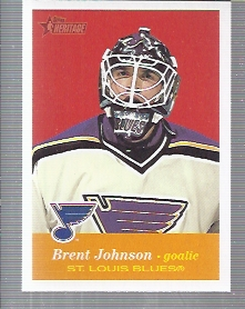 2001-02 Topps Heritage #58 Brent Johnson