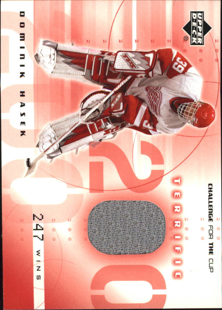 2001-02 UD Challenge for the Cup Jerseys #TDH Dominik Hasek