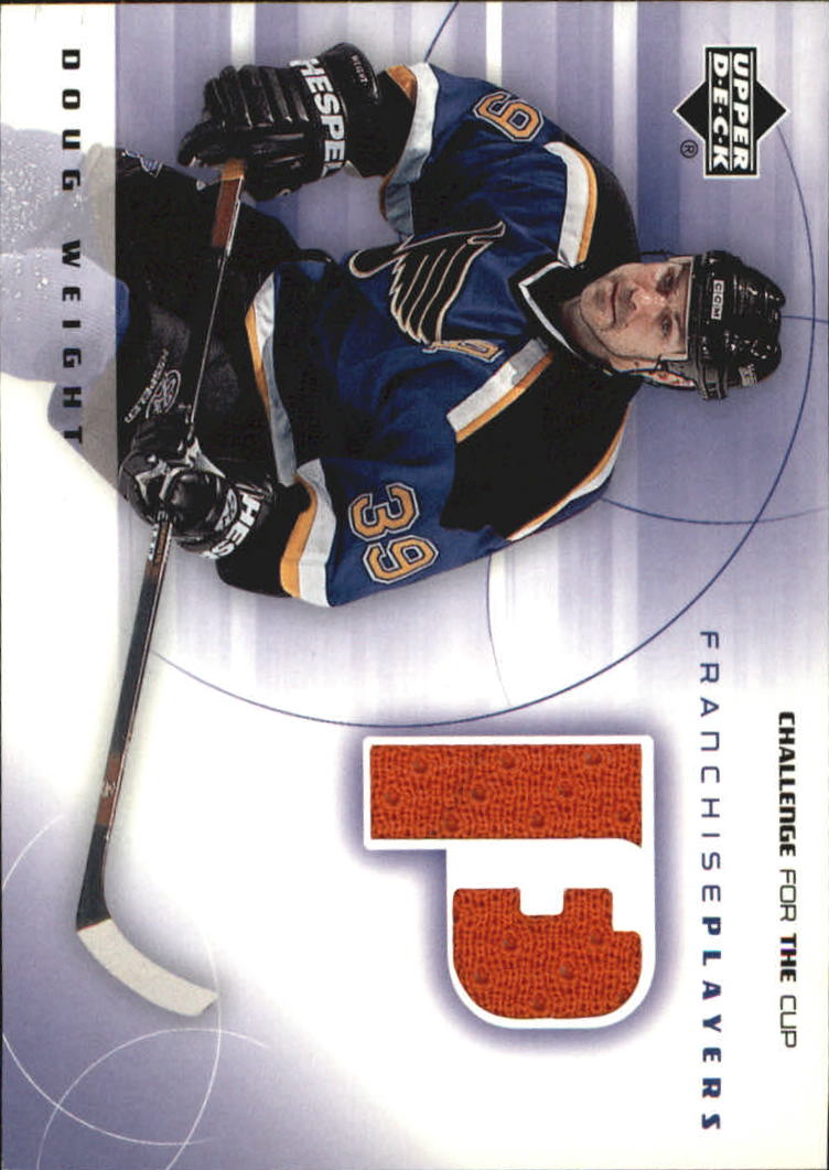 2001-02 UD Challenge for the Cup Jerseys #FPDW Doug Weight
