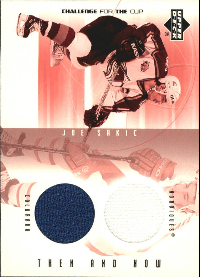 2001-02 UD Challenge for the Cup Jerseys #TNJS Joe Sakic Dual