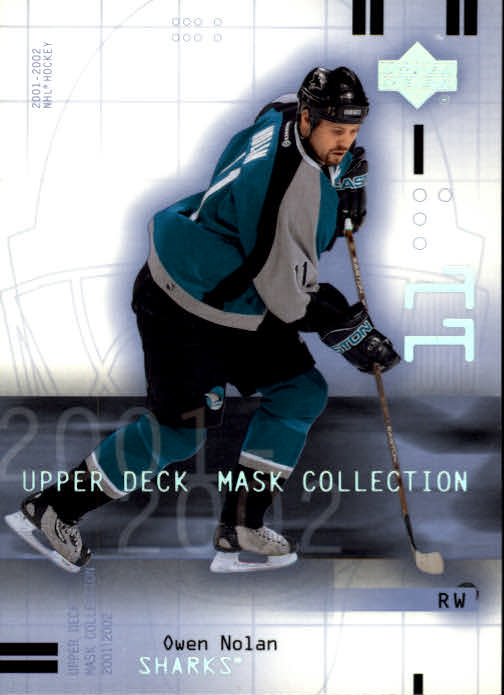 2001-02 UD Mask Collection #81 Owen Nolan
