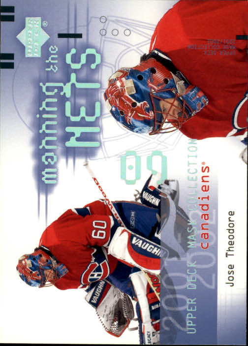 2001-02 UD Mask Collection #116 Jose Theodore MTN