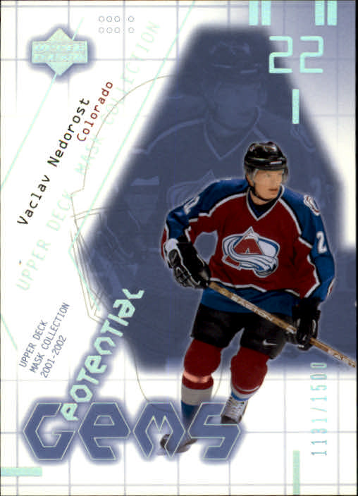 2001-02 UD Mask Collection #140 Vaclav Nedorost RC
