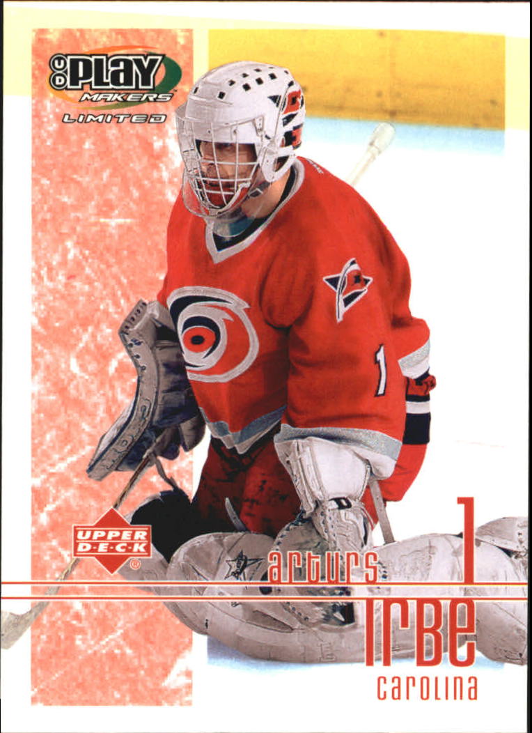2001-02 UD Playmakers #19 Arturs Irbe