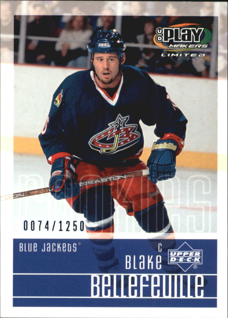 2001-02 UD Playmakers #113 Blake Bellefeuille RC
