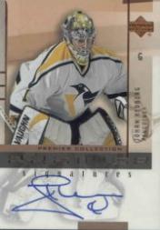 2001-02 UD Premier Collection Signatures #JH Johan Hedberg B
