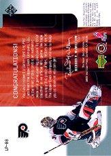 2001-02 UD Top Shelf Goalie Gear #LPBB Brian Boucher Pad back image