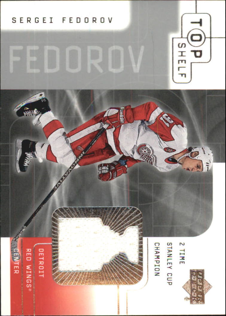 2001-02 UD Top Shelf Jerseys #SF Sergei Fedorov SC