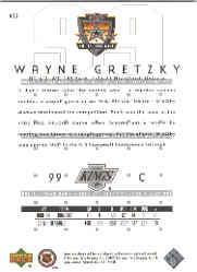 2002 Upper Deck Gretzky All-Star Game #AS3 Wayne Gretzky/All-Star Game Goals in a Period Record back image