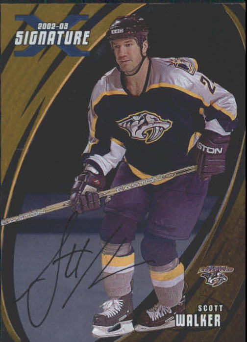 2002-03 BAP Signature Series Autographs Gold #37 Scott Walker