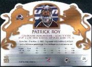2002-03 Crown Royale #25 Patrick Roy back image