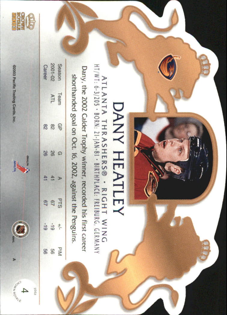 B0452- 2002-03 Crown Royale Retail Hk Cards 1-140 -You Pick- 15+ FREE US SHIP - Picture 7 of 189