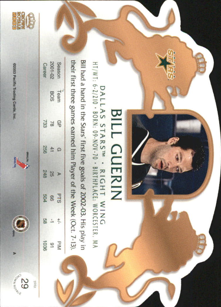 B0452- 2002-03 Crown Royale Retail Hk Cards 1-140 -You Pick- 15+ FREE US SHIP - Picture 47 of 189