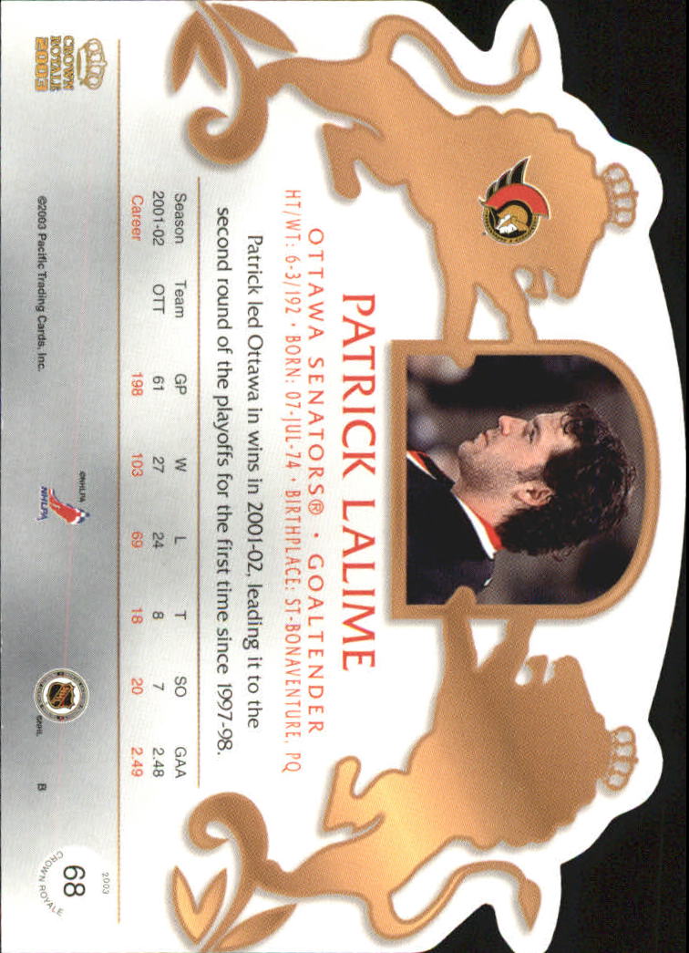 B0452- 2002-03 Crown Royale Retail Hk Cards 1-140 -You Pick- 15+ FREE US SHIP - Picture 99 of 189