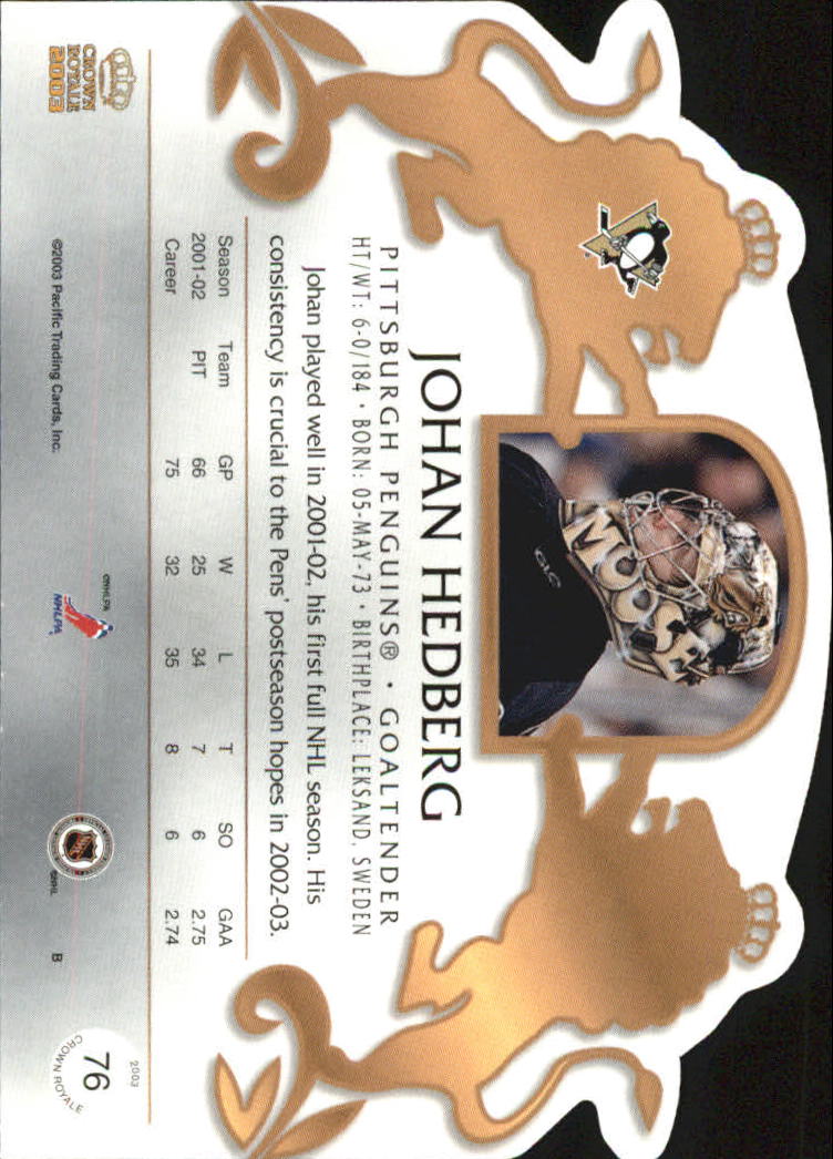 B0452- 2002-03 Crown Royale Retail Hk Cards 1-140 -You Pick- 15+ FREE US SHIP - Picture 113 of 189